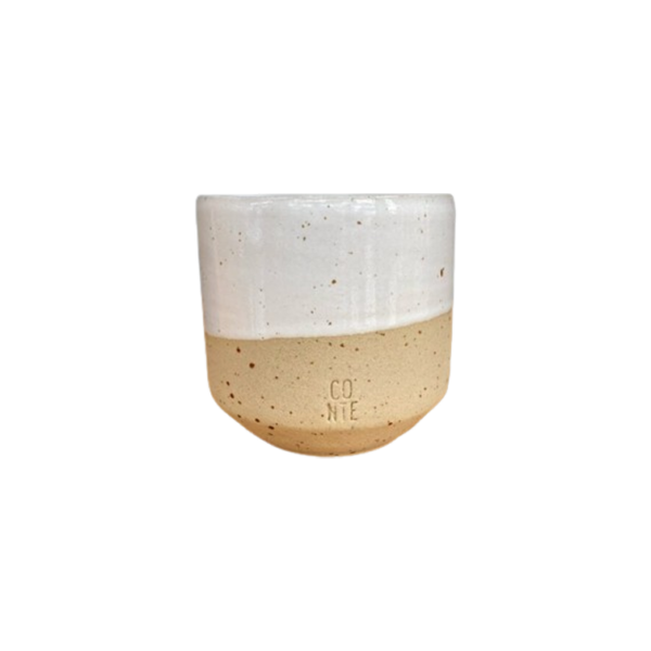 ΧΕΙΡΟΠΟΙΗΤΗ ΚΕΡΑΜΙΚΗ ΚΟΥΠΑ CAPPUCCINO CREAM WHITE 150ml
