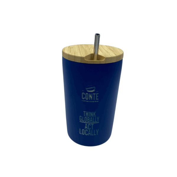Conte Ποτήρι Θερμός Χωρίς Πλαστικά, 350ml - Μπλέ