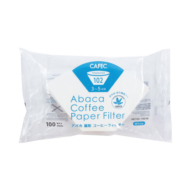 ABACA FILTER PAPER FOR FILTER COFFEE 102 (3-5CUPS) 100 PIECES