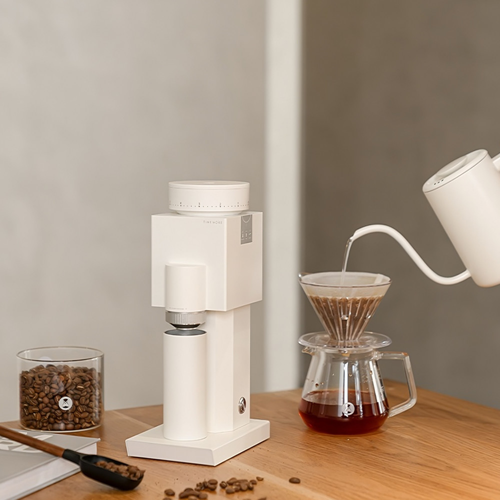 TIMEMORE ELECTRIC COFFEE GRINDER BRICKS 01S WHITE - Image 2