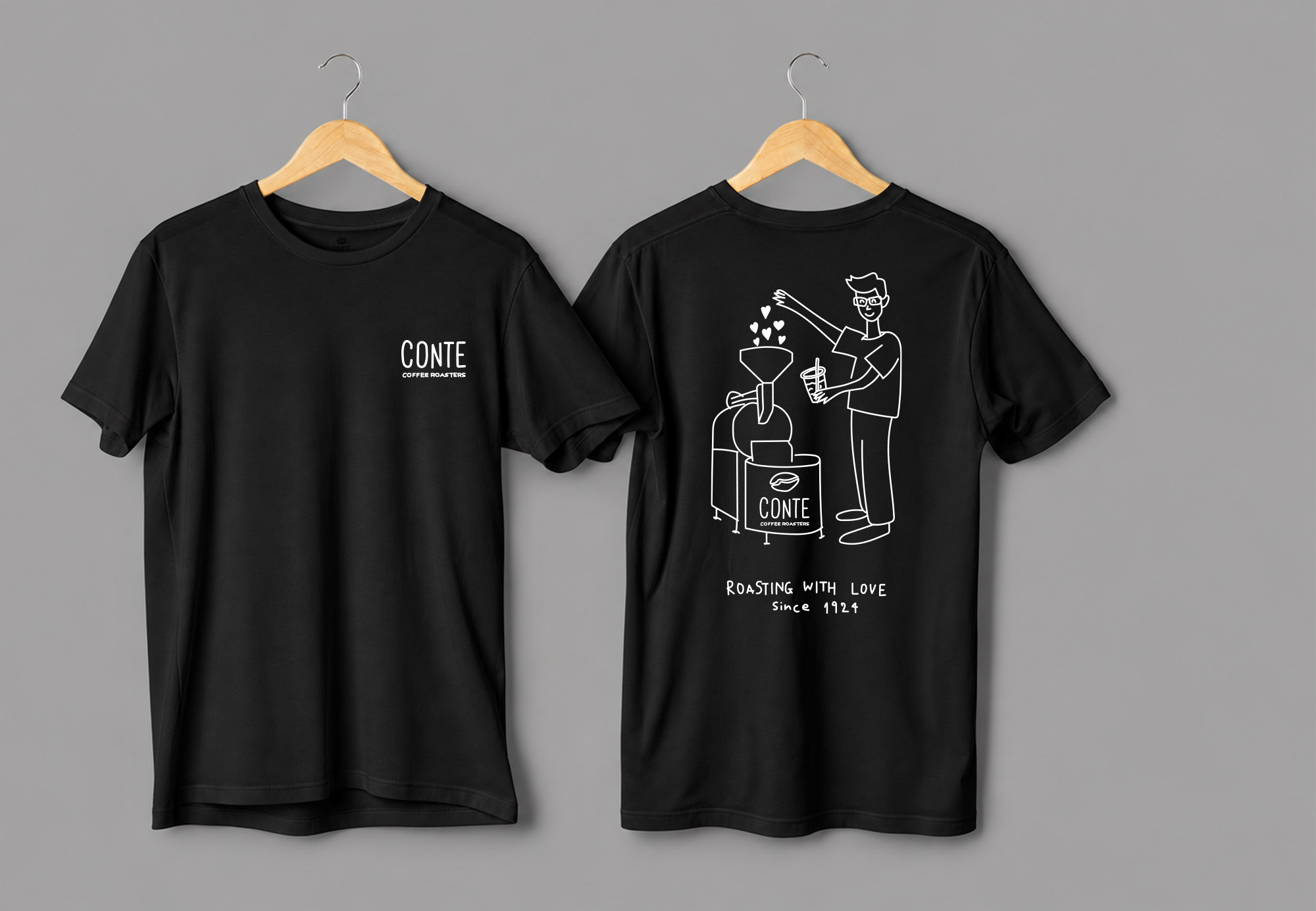 CONTE THE ROASTER TSHIRT BLACK